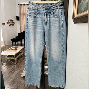 American Eagle double waisted jeans